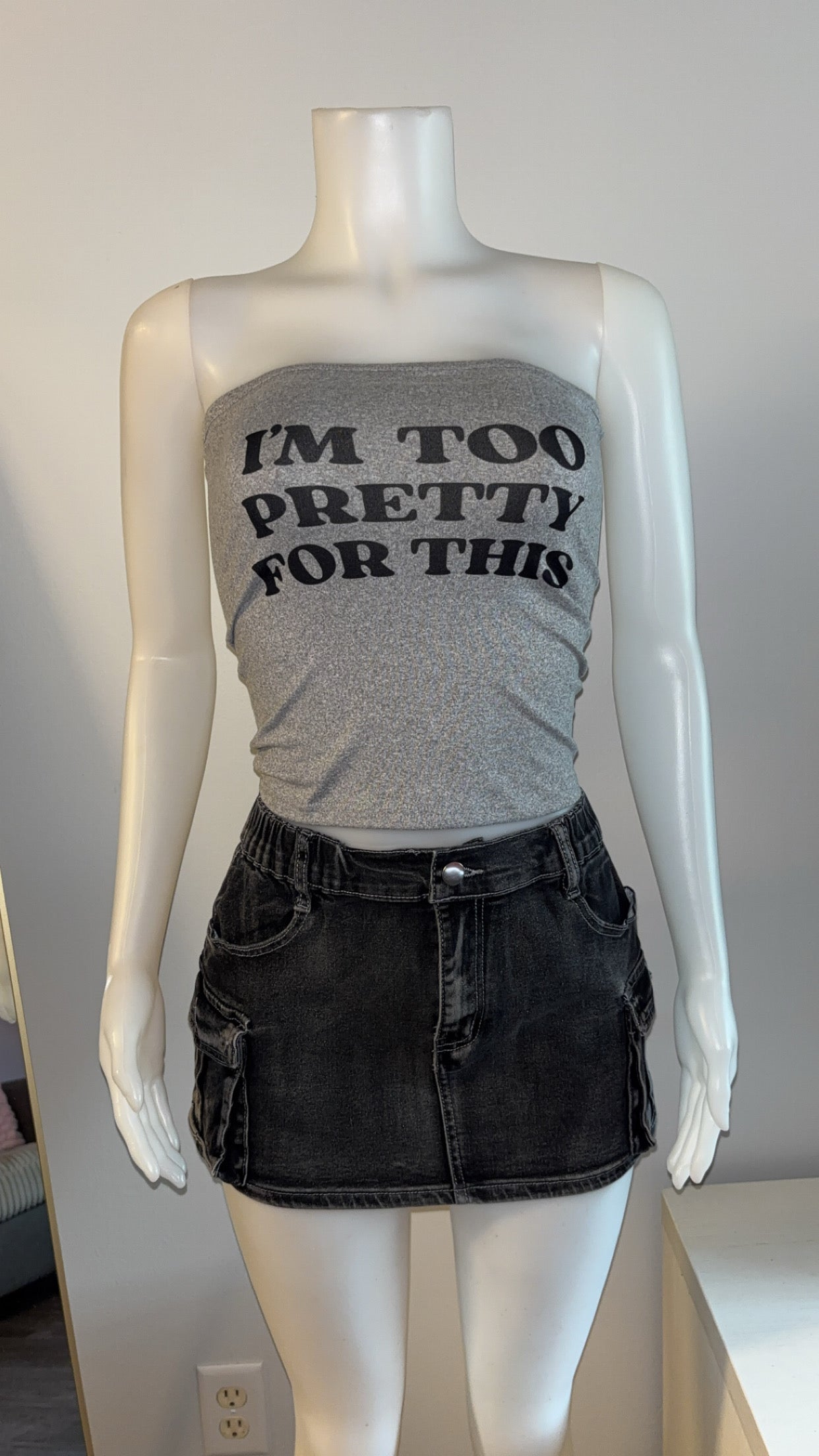 Too Pretty Skirt Set in Black