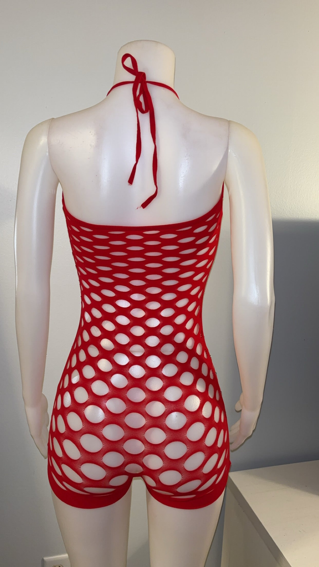 Star Studded Romper in Red