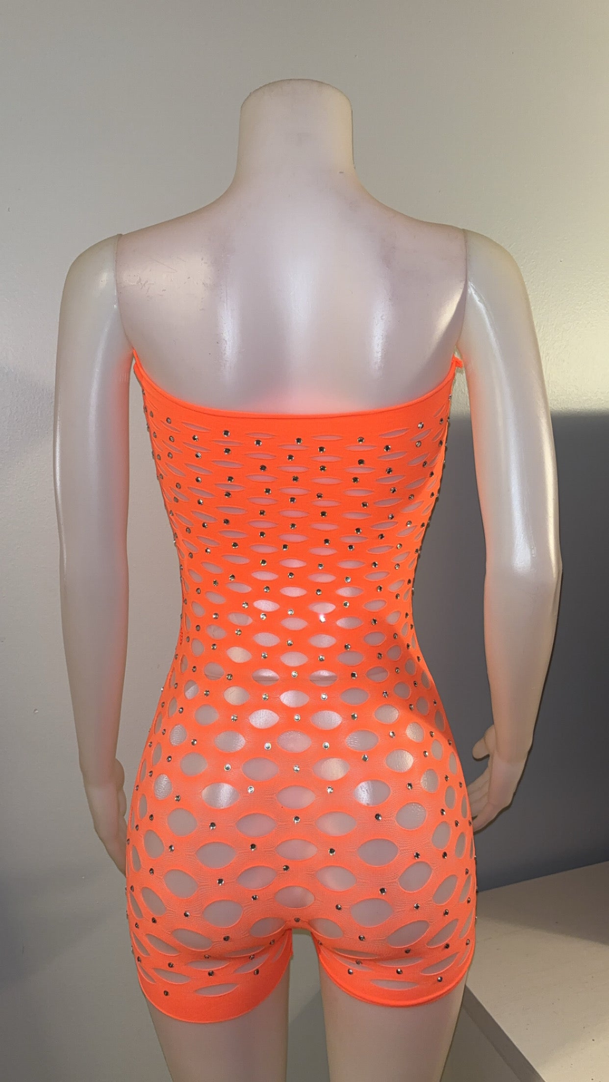 Genie Romper in Orange