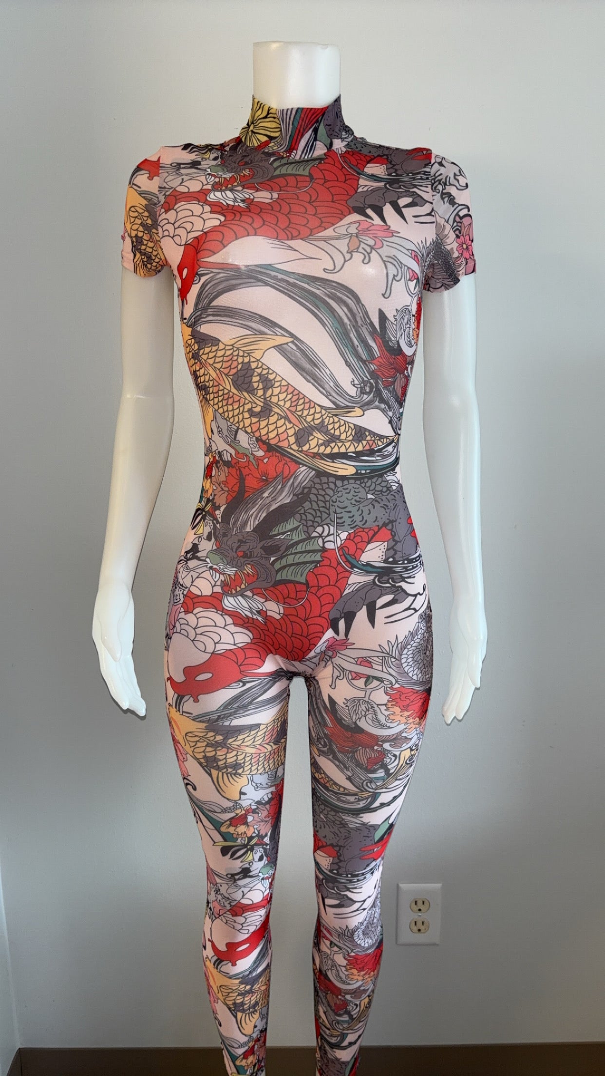 Dragon Desire Mesh Romper