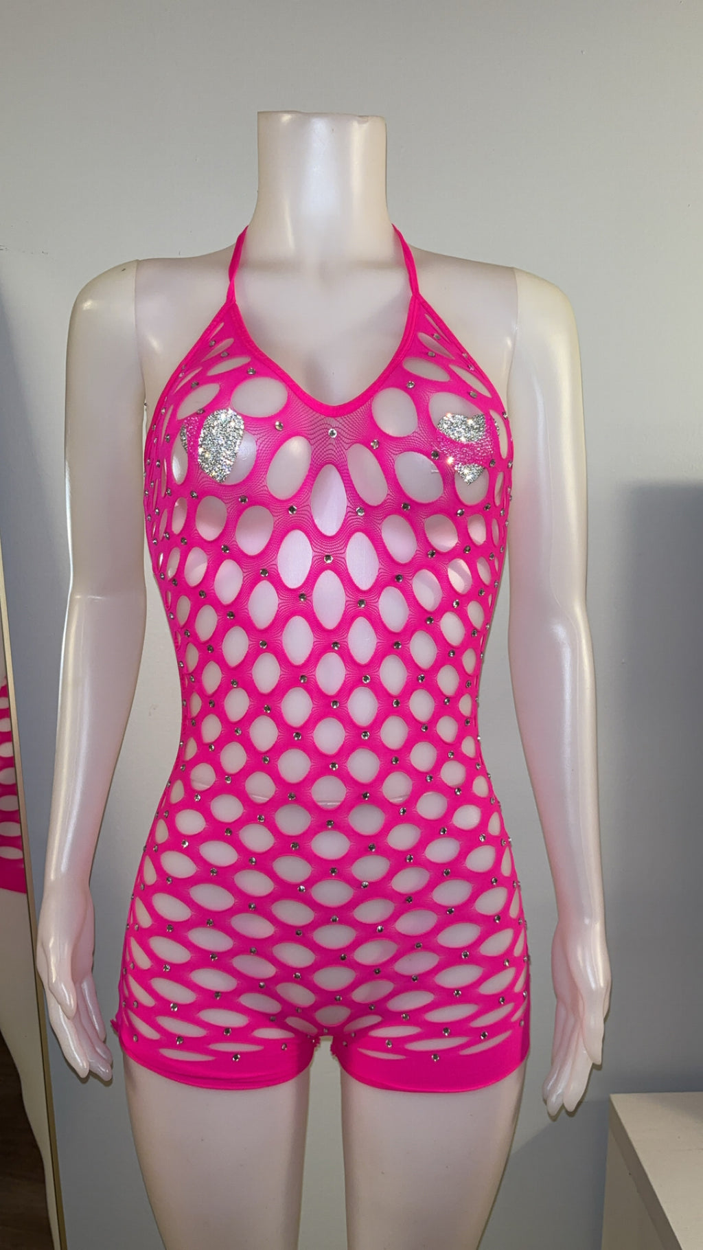 Star Studded Romper in Pink