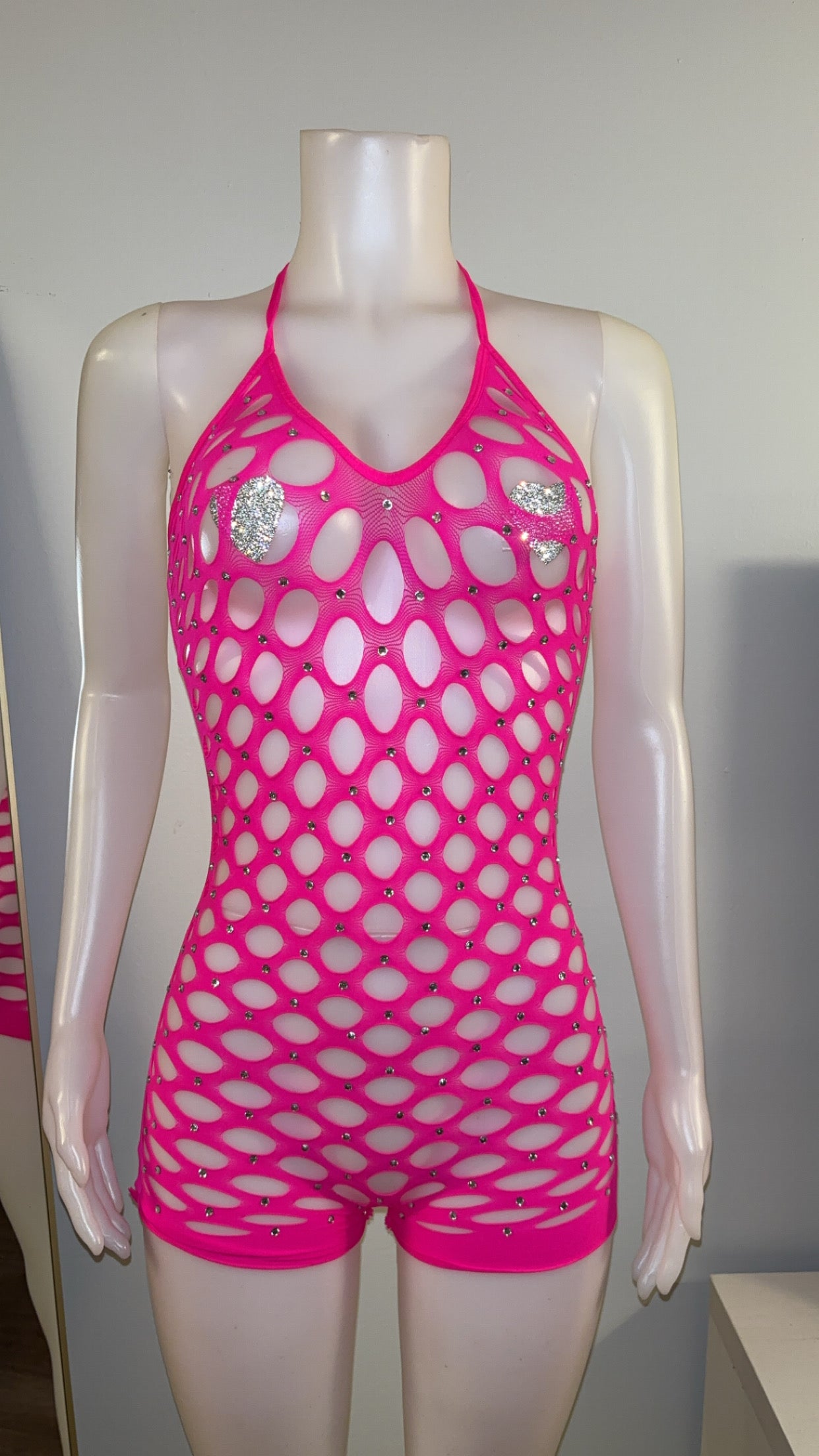 Star Studded Romper in Pink