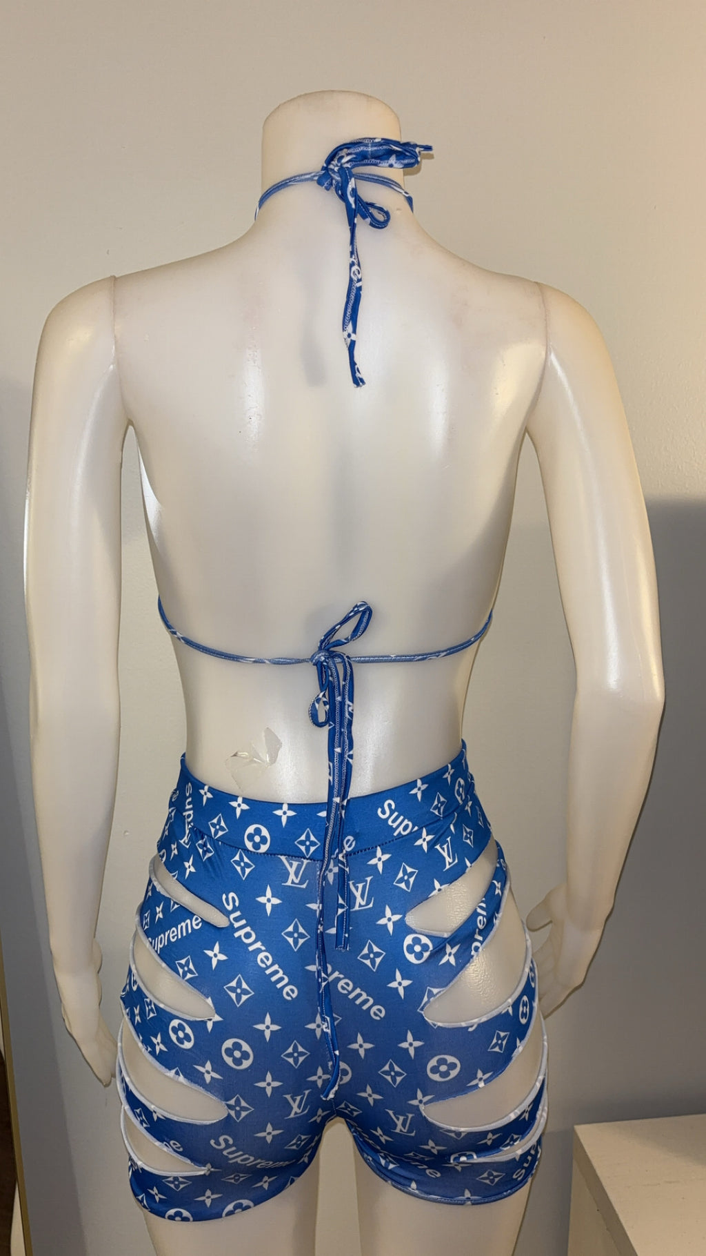Blue Supreme Short Set