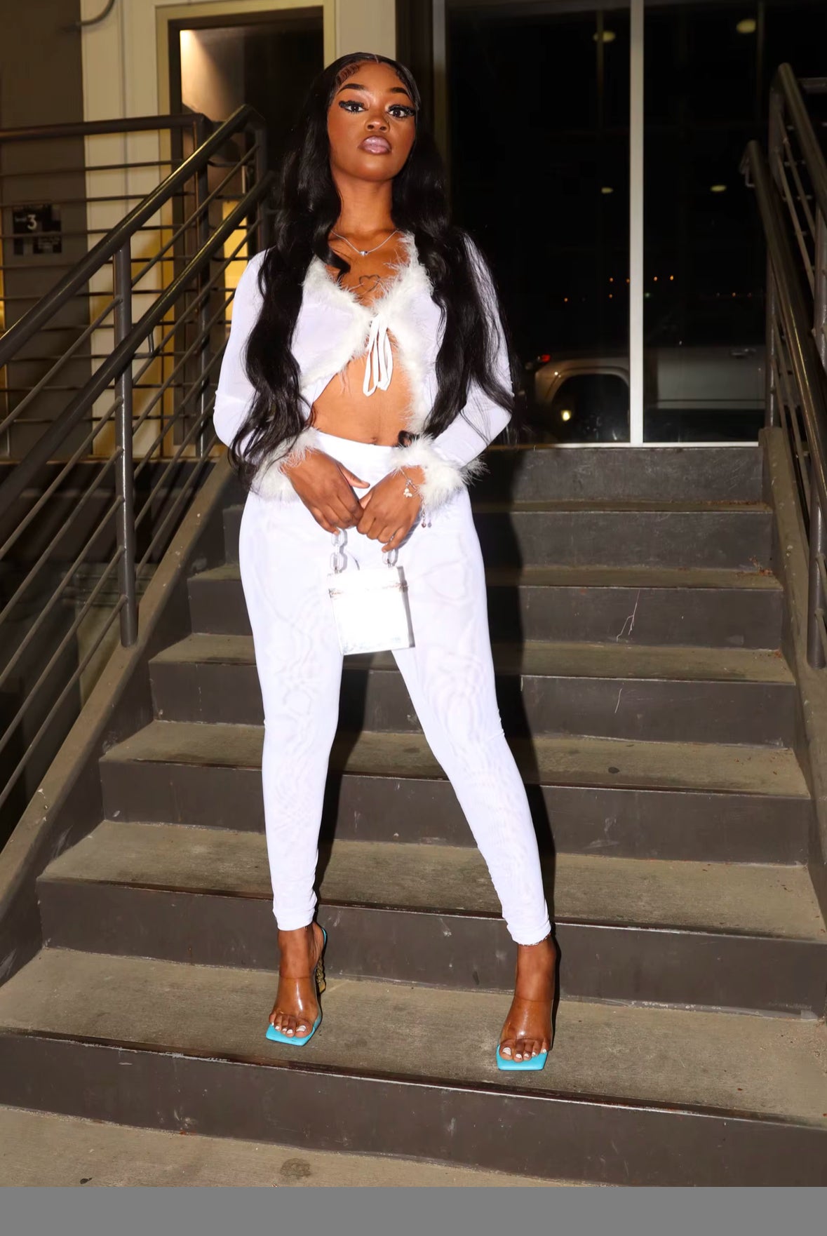 Main Attraction Feather Set in White