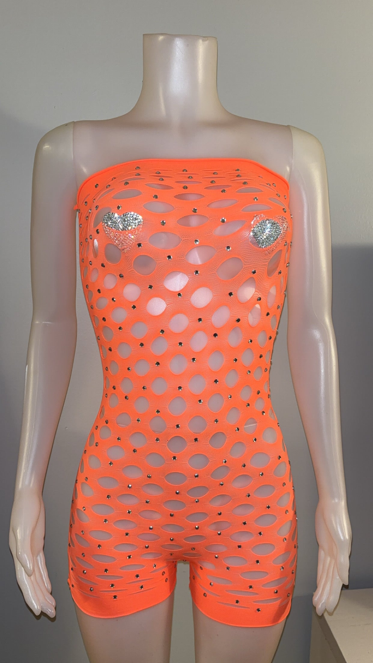 Genie Romper in Orange