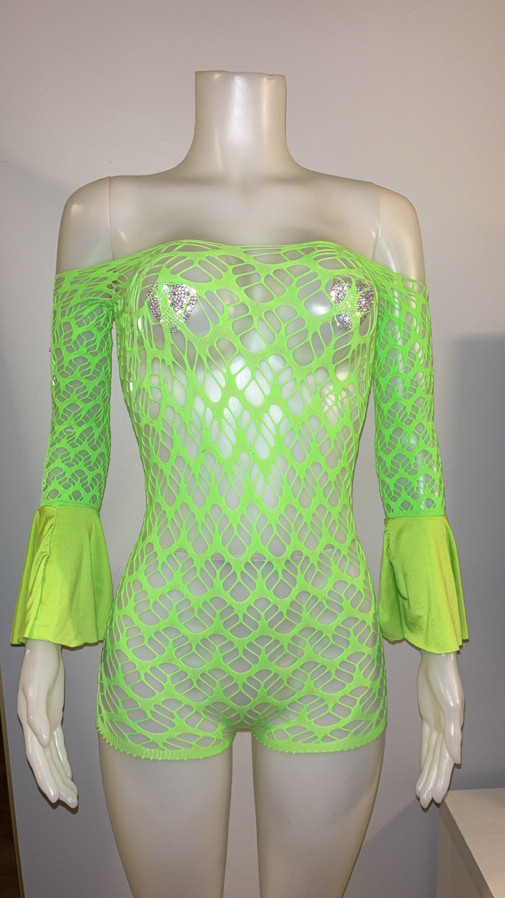 After Hours Romper in Green