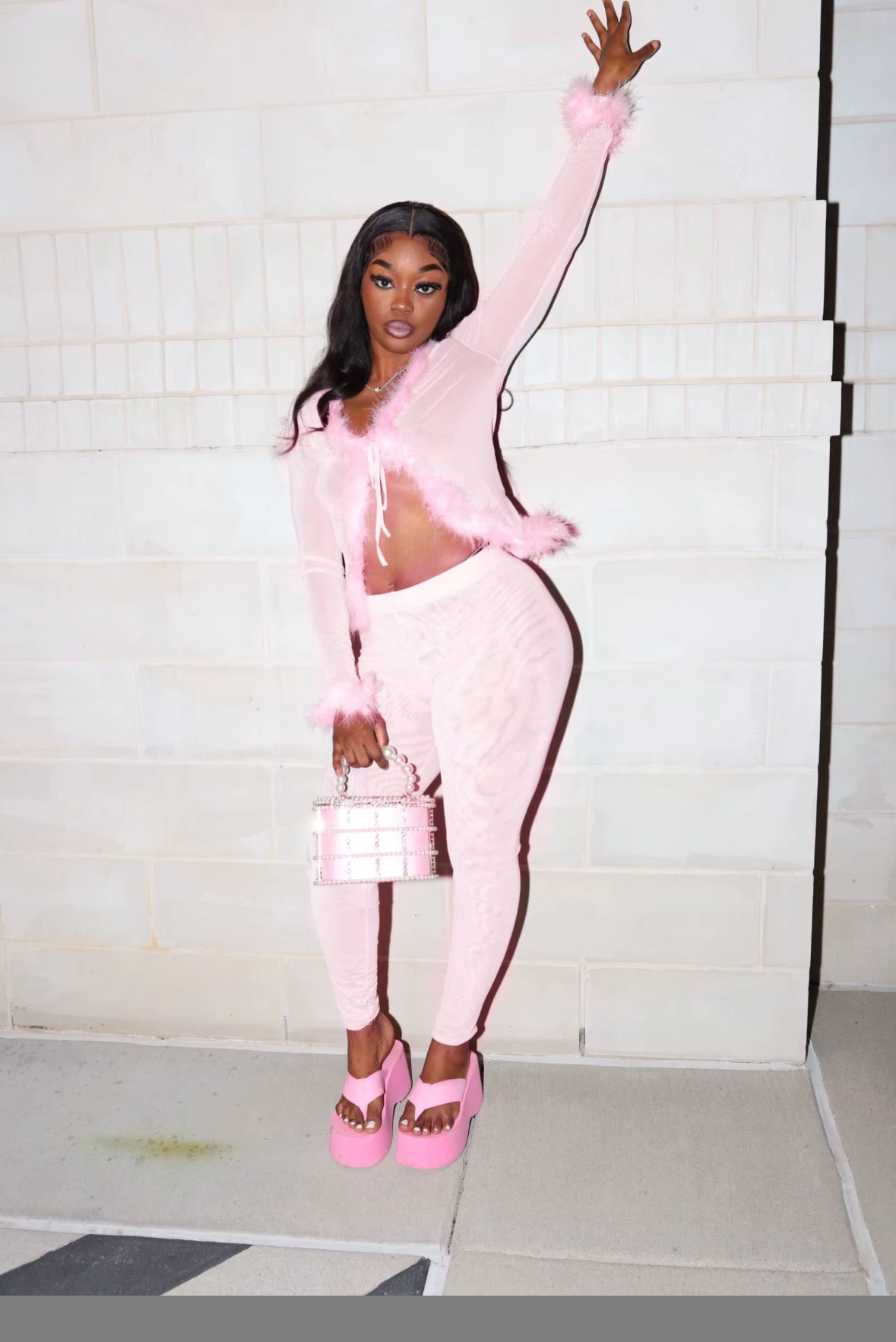 Main Attraction Feather Set in Pink
