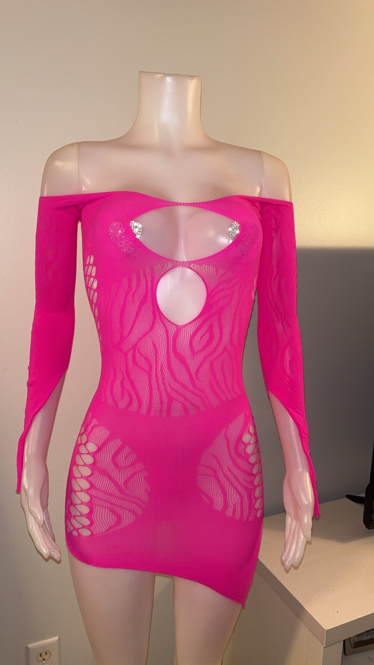 Poster Girl Dress in Hot Pink