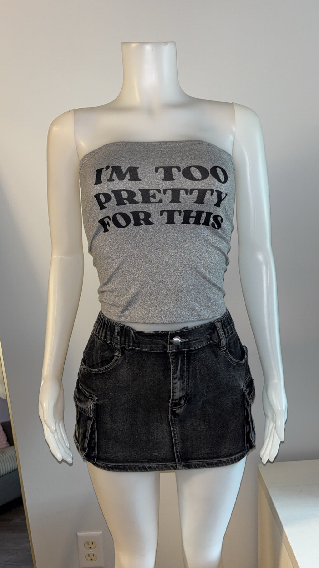 Too Pretty Skirt Set in Black