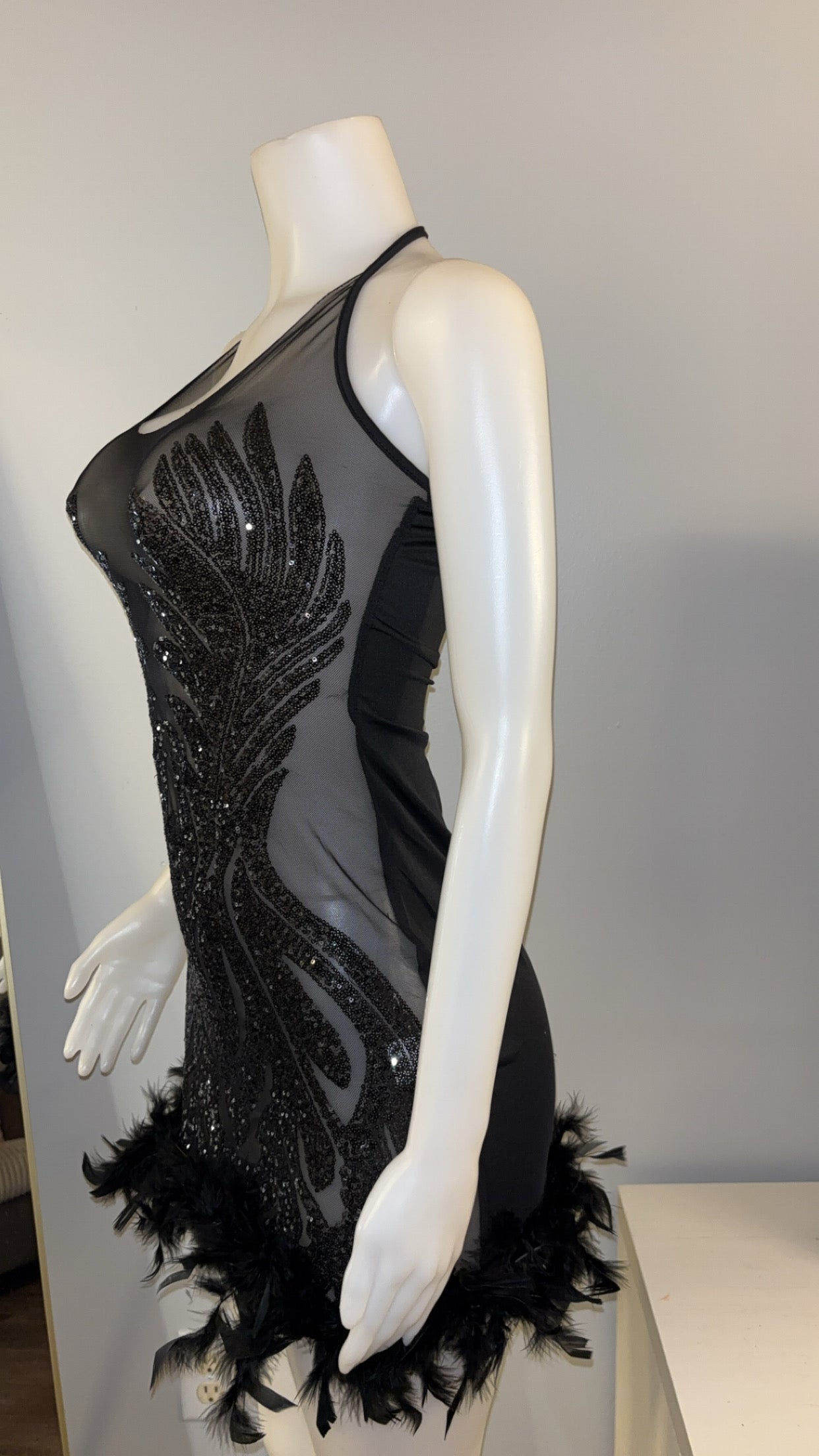Showgirl Dress in Black