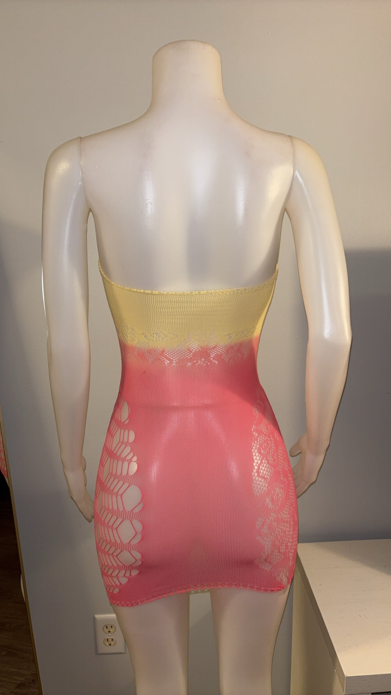 Gradient Dress in Peach