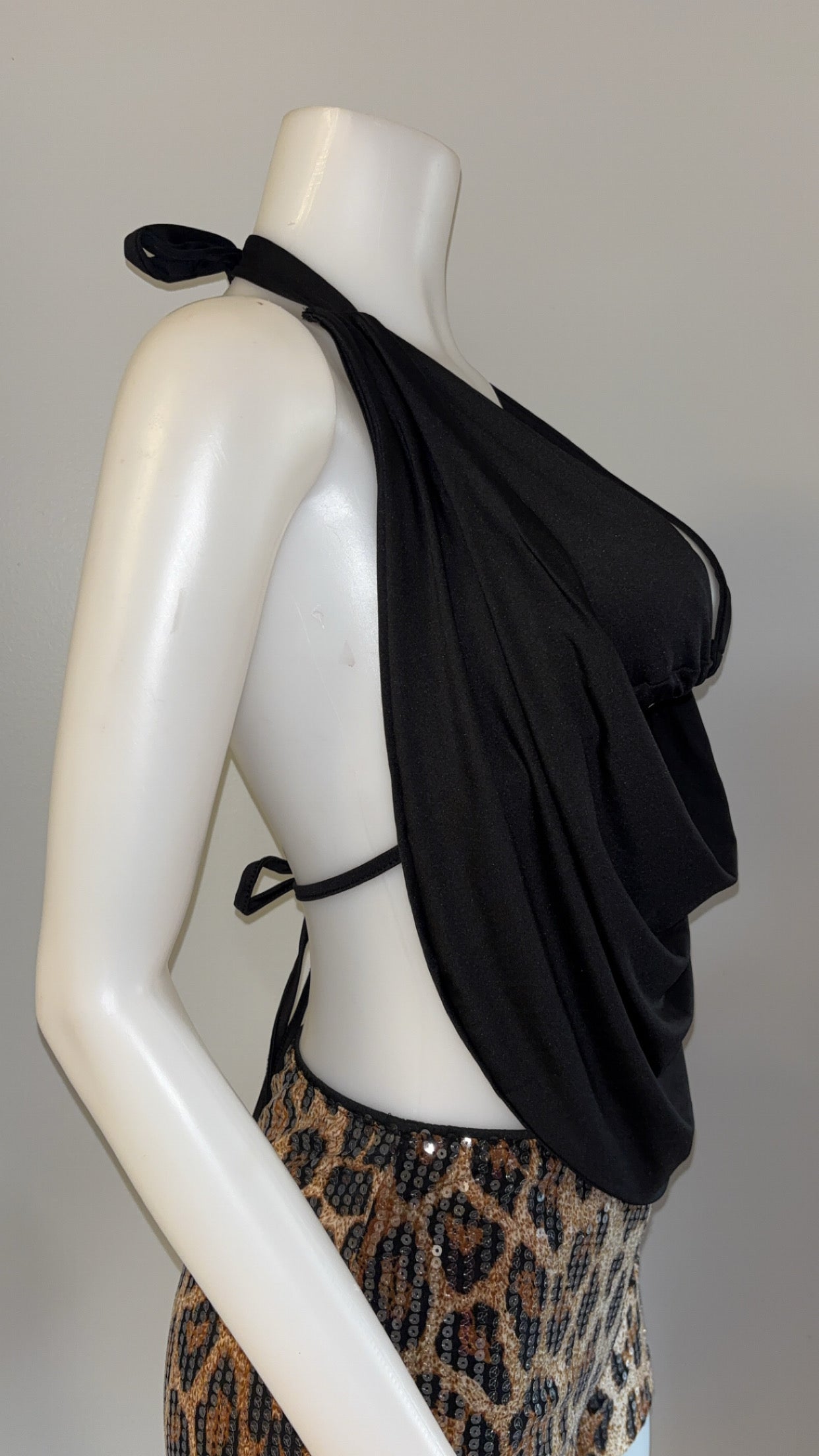 Draped Top in Black