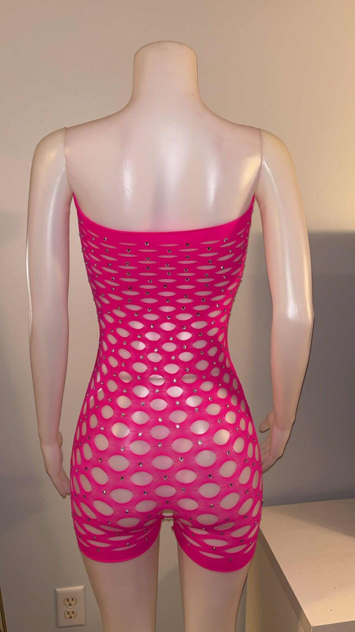 Genie Romper in Hot Pink