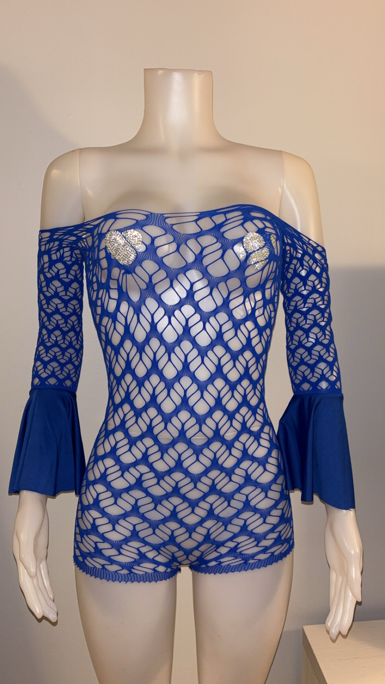 After Hours Romper in Blue
