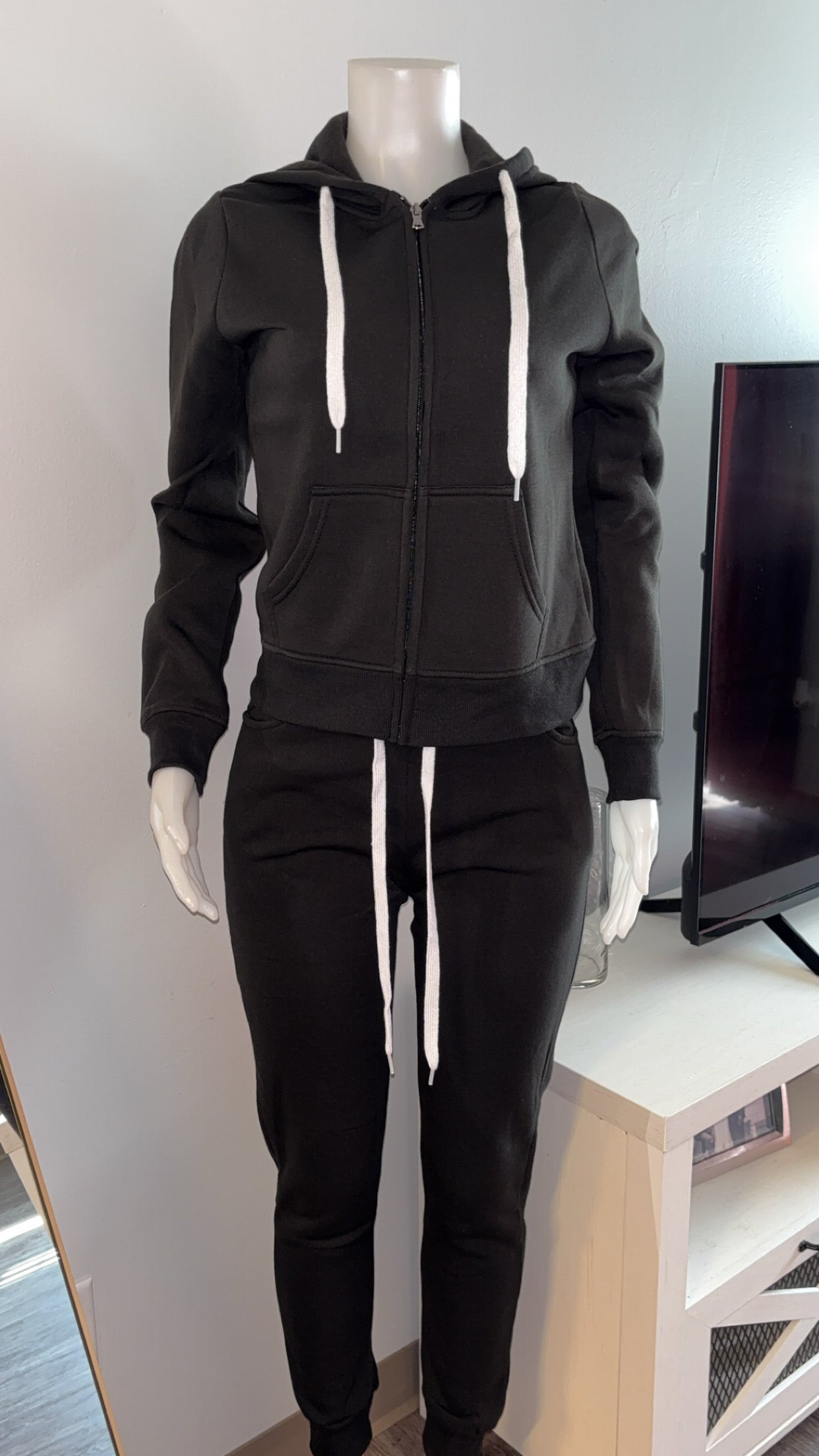 Cozy Fleece Set in Black