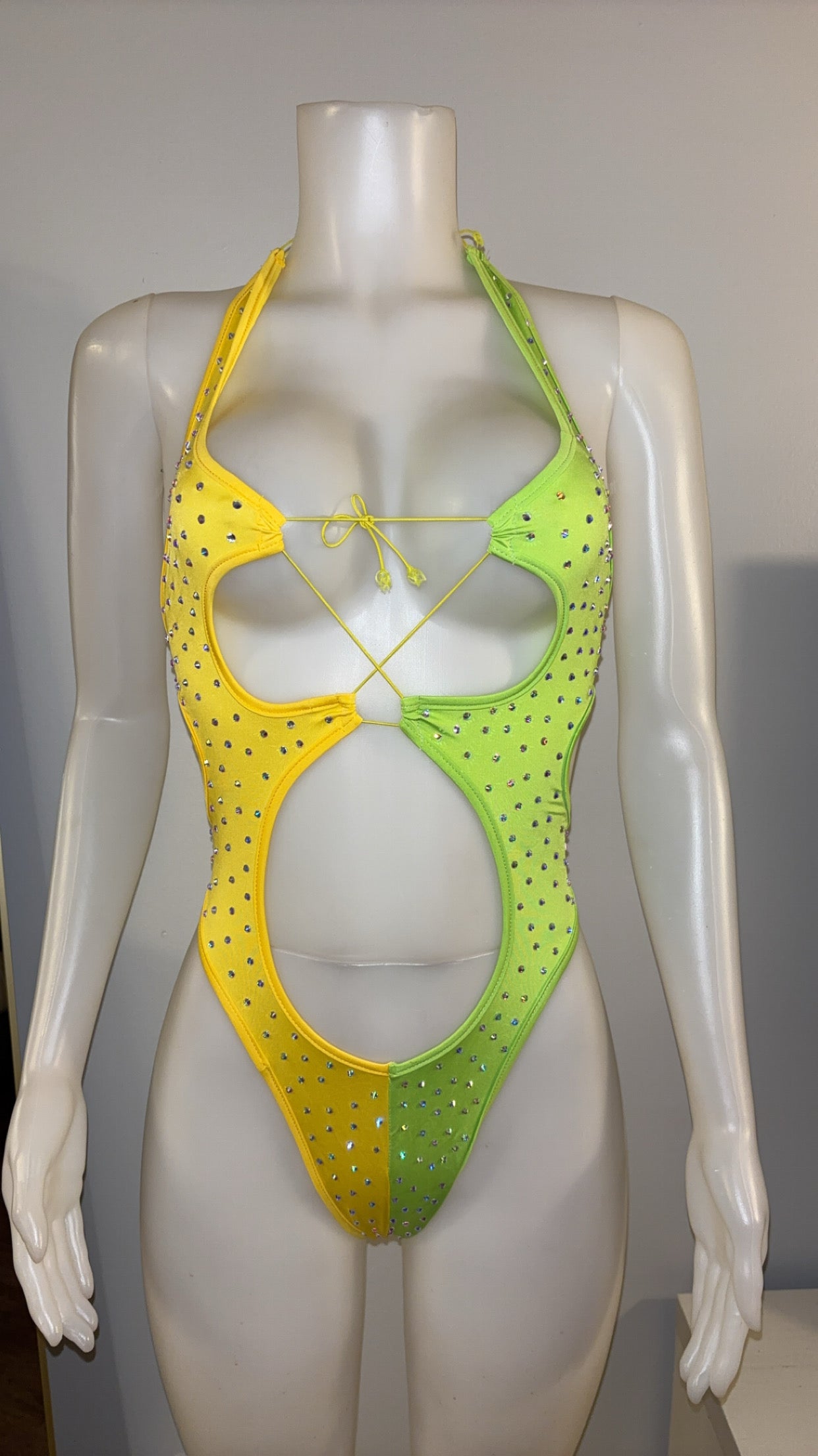Mixed Feelings OnePiece in Yellow