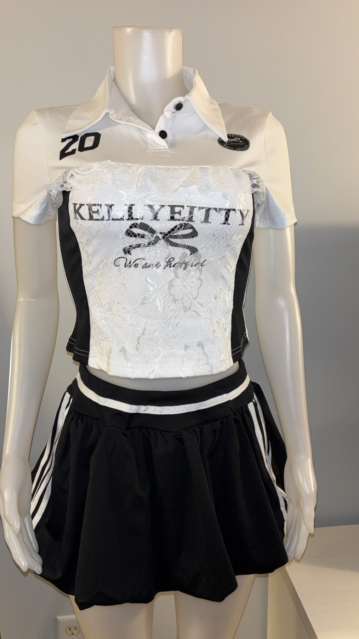 Kelly Skirt Set in Black