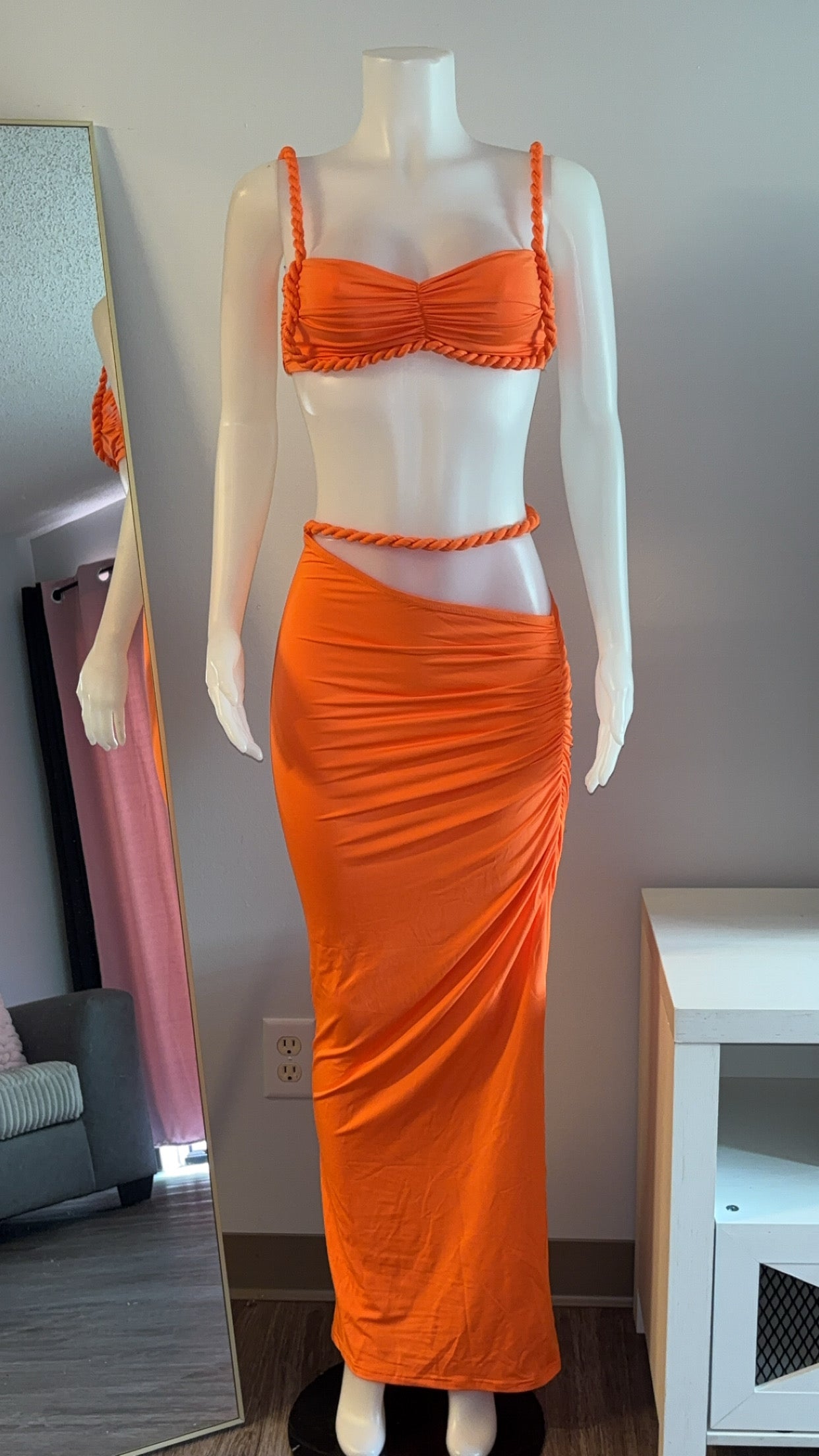 Orange You Glad Skirt Set