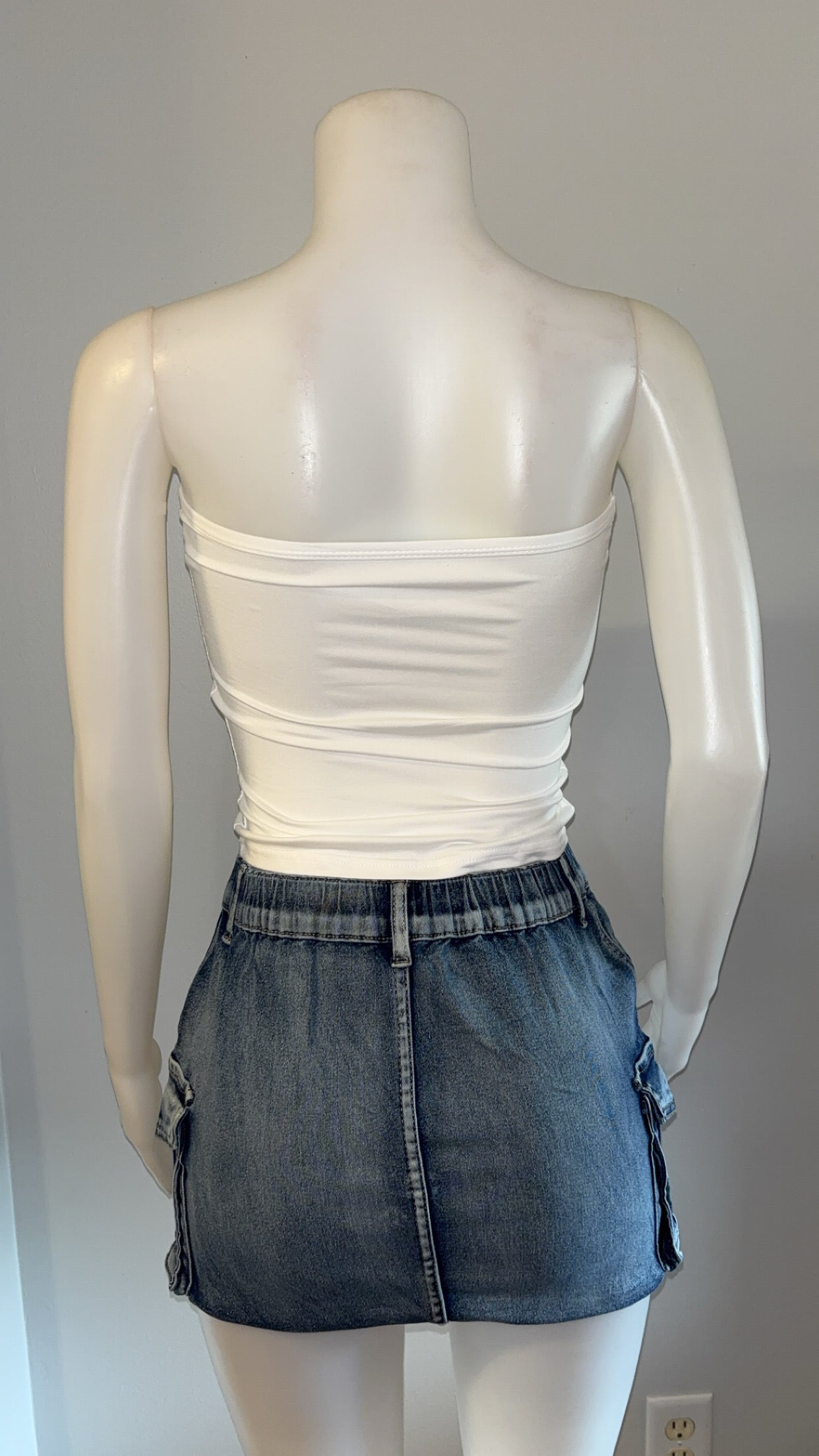 Too Pretty Skirt Set in White