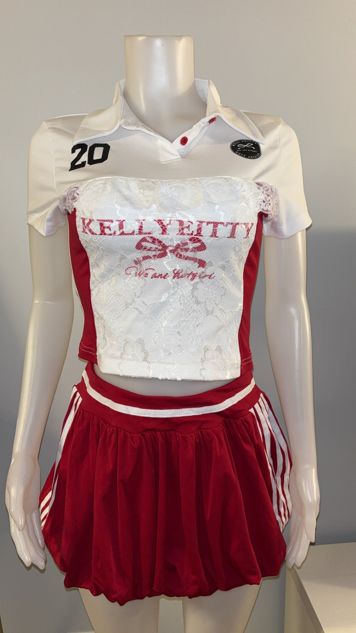 Kelly Skirt Set in Red