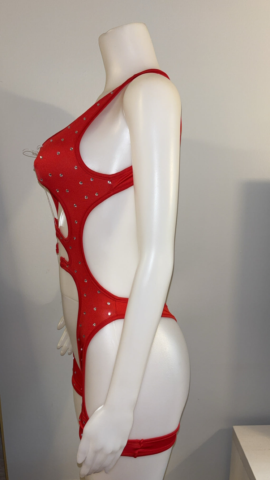 Night Life Romper in Red