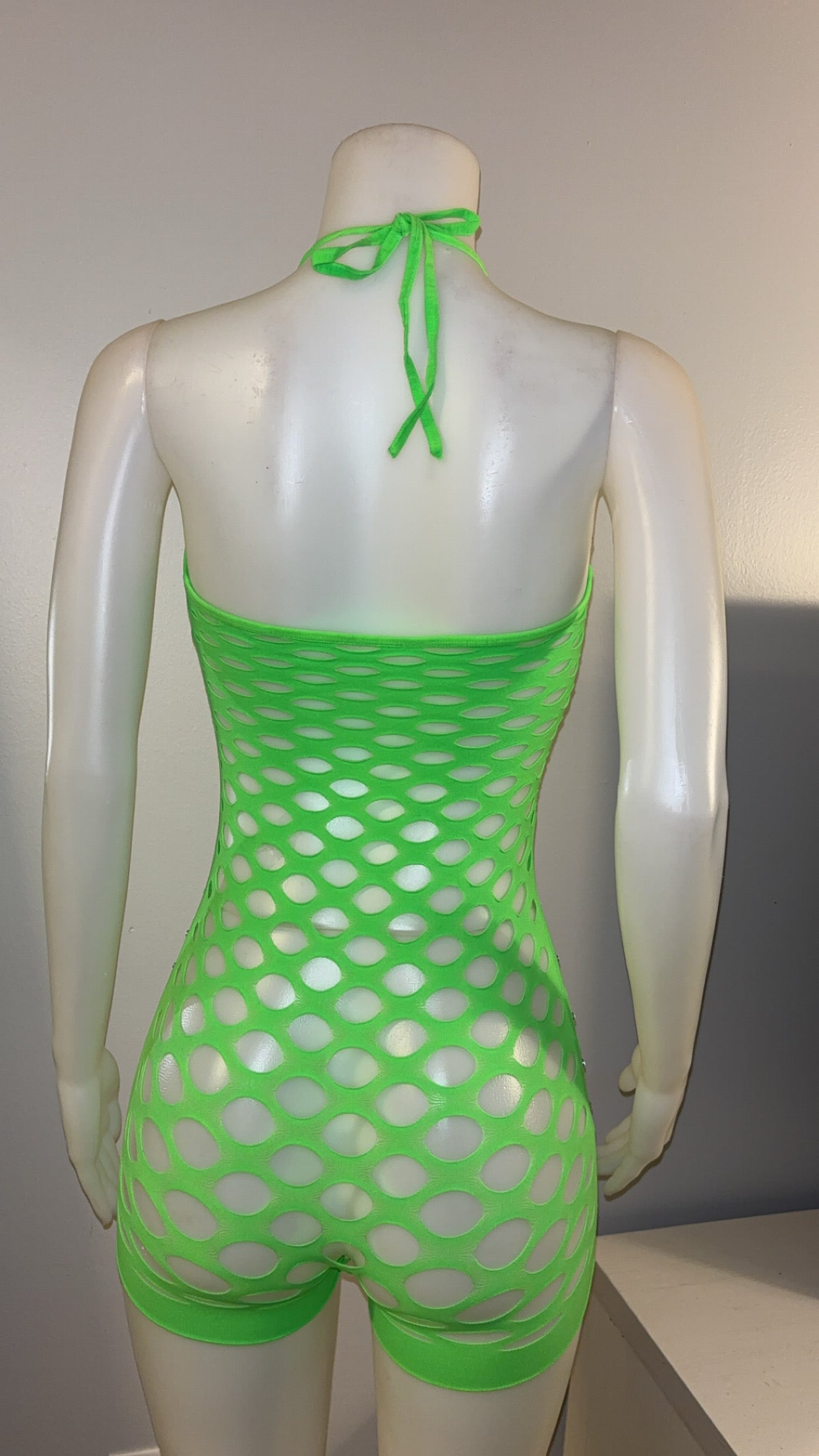 Star Studded Romper in Green