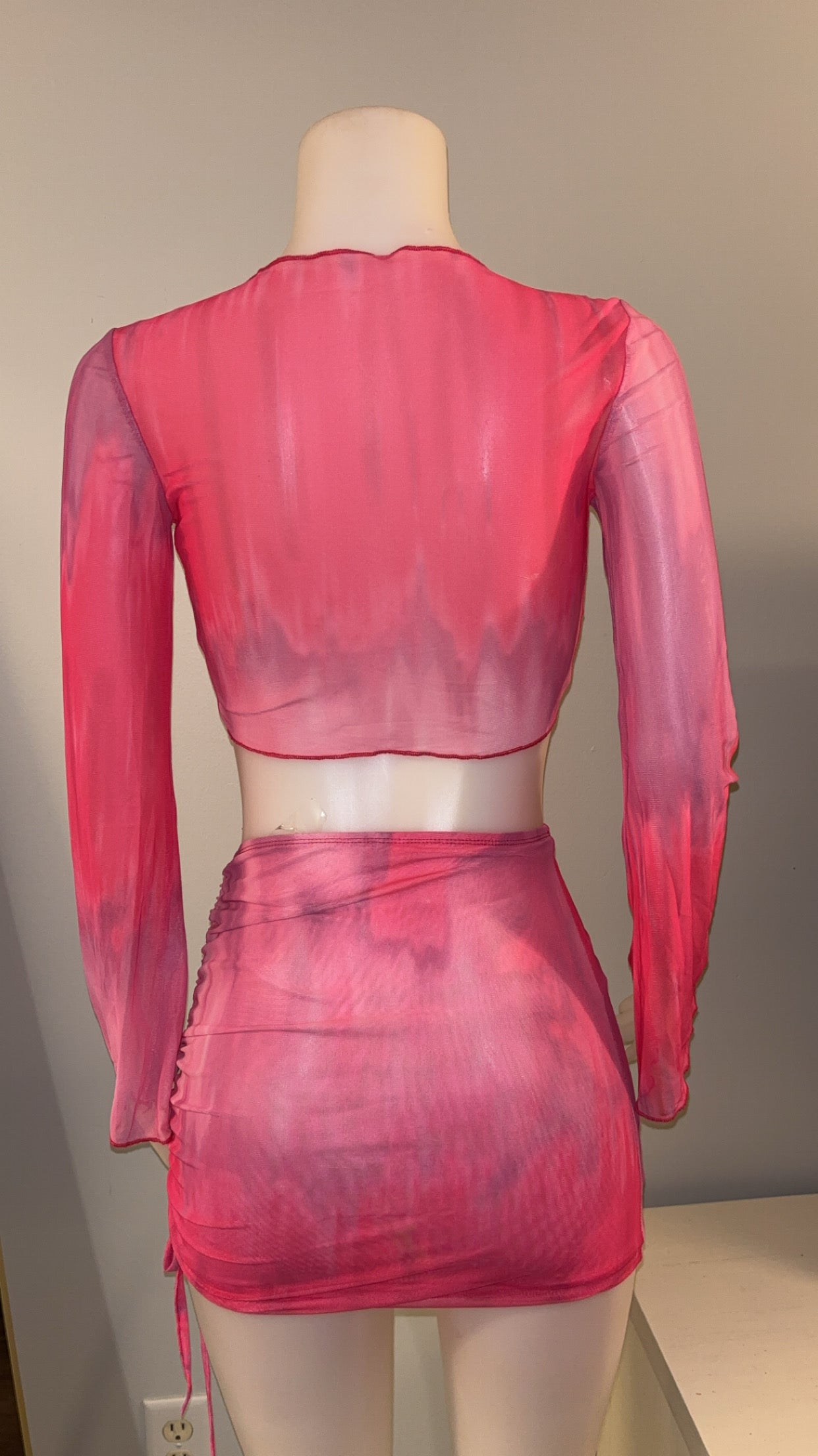 Tiki Skirt Set in Pink