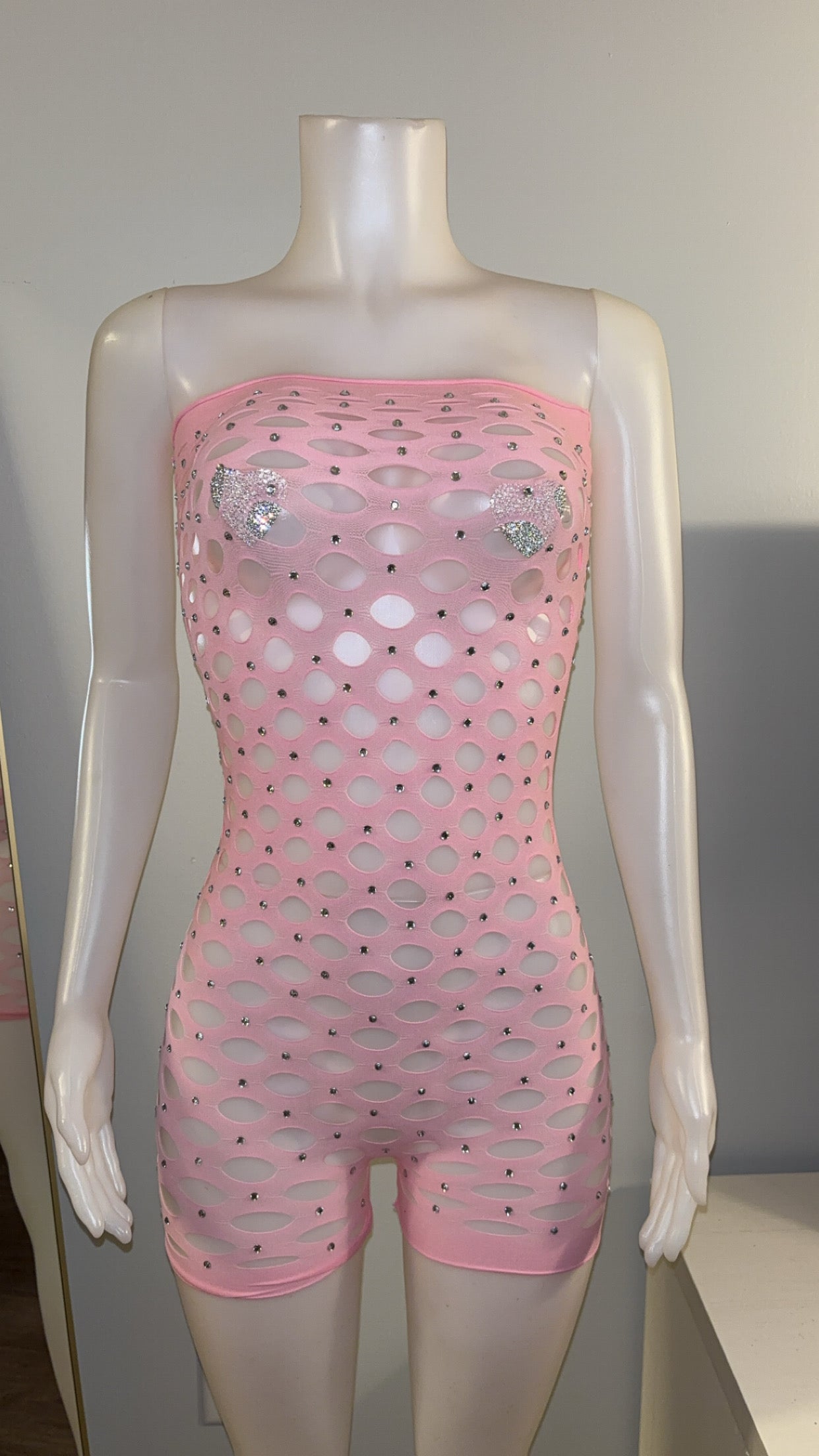 Genie Romper in Light Pink