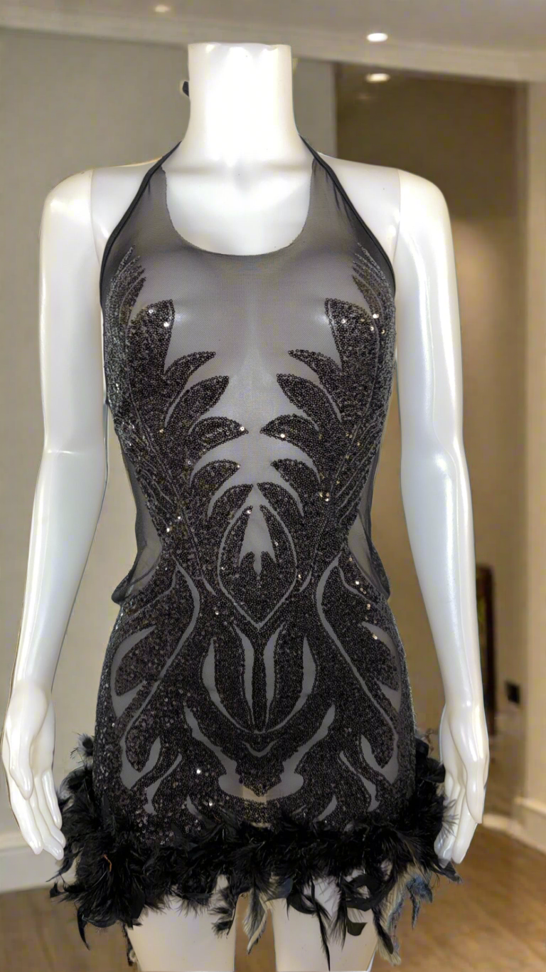 Showgirl Dress in Black