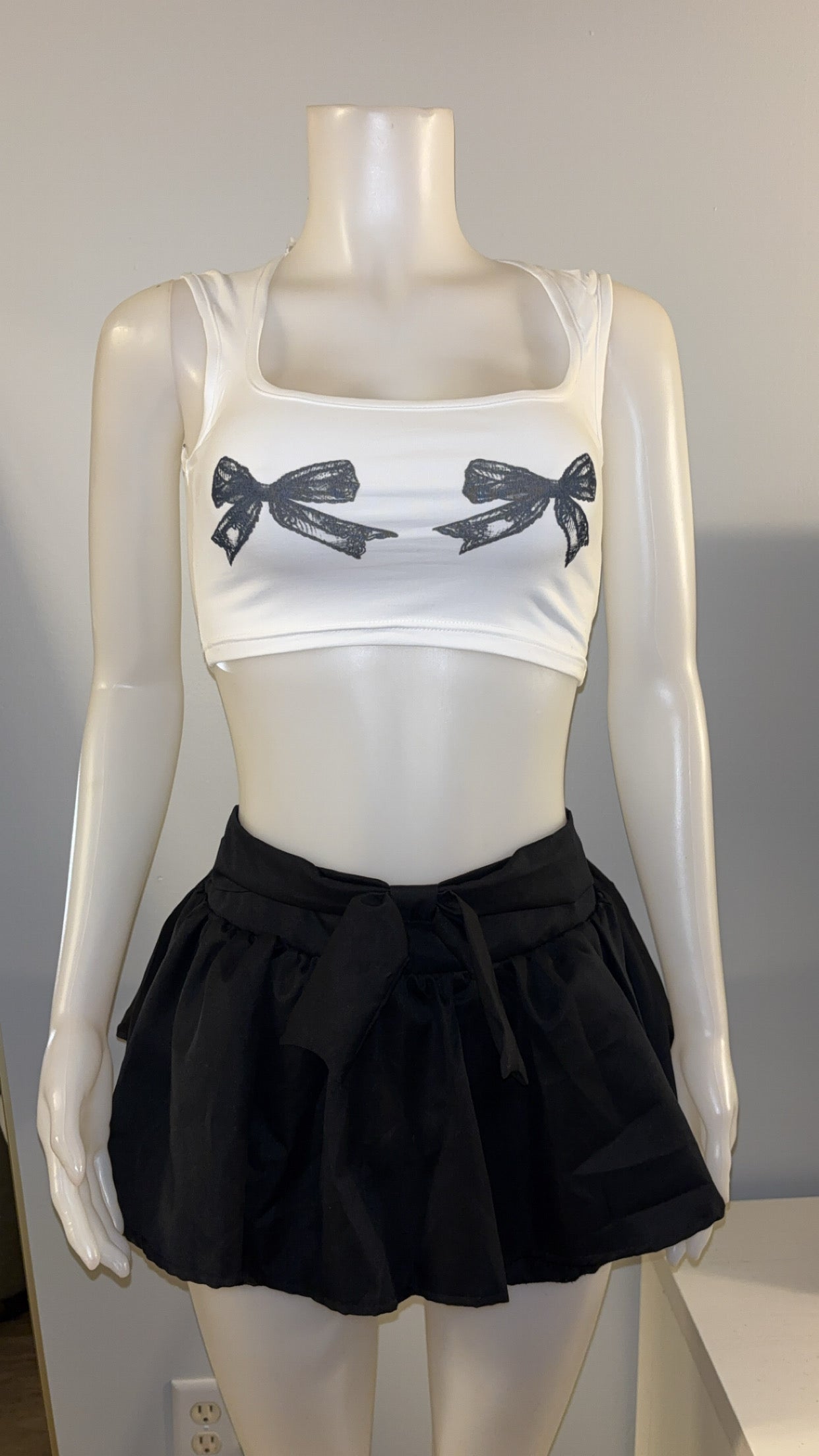Dbl Bow Skort Set