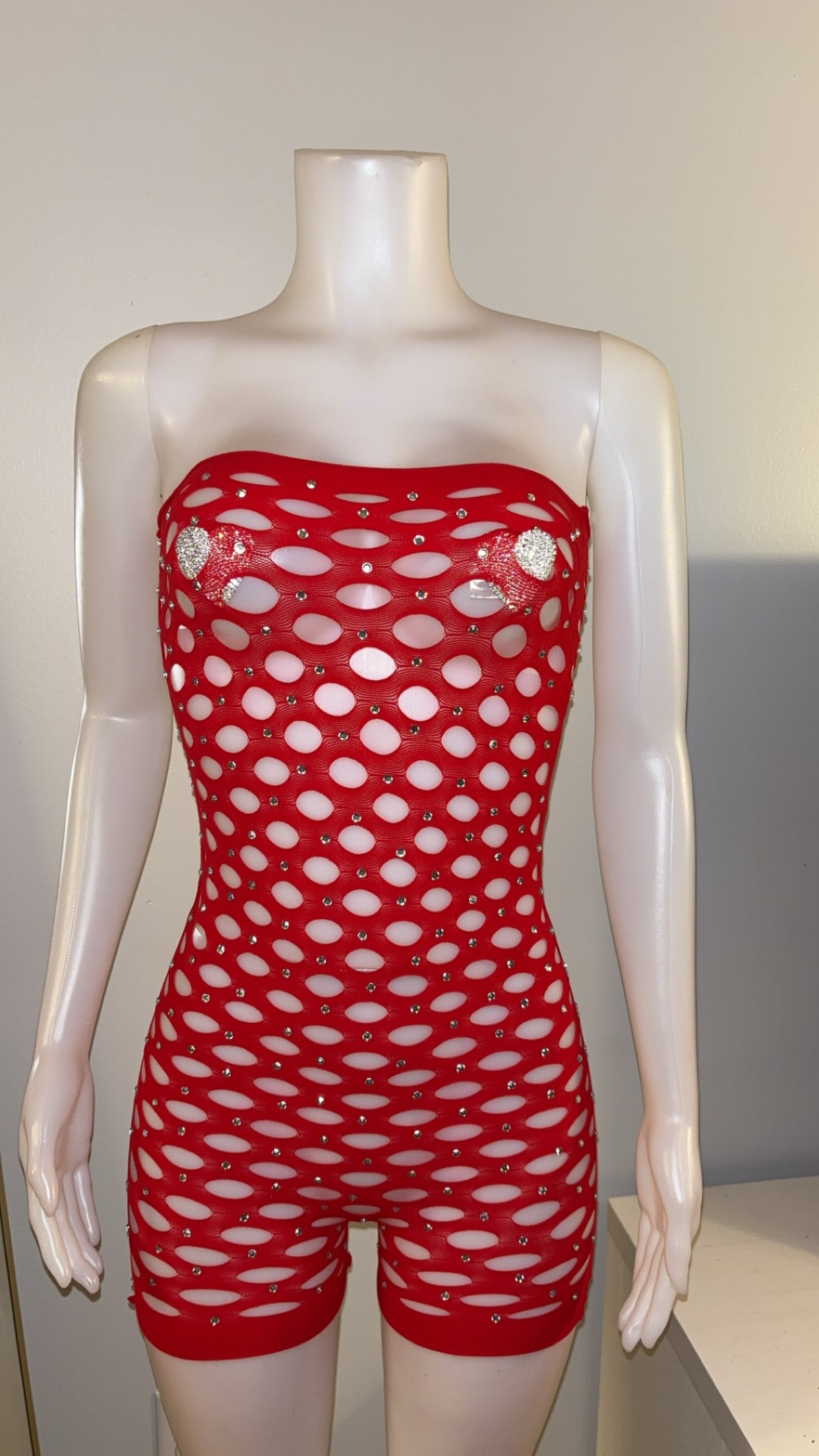 Genie Romper in Red