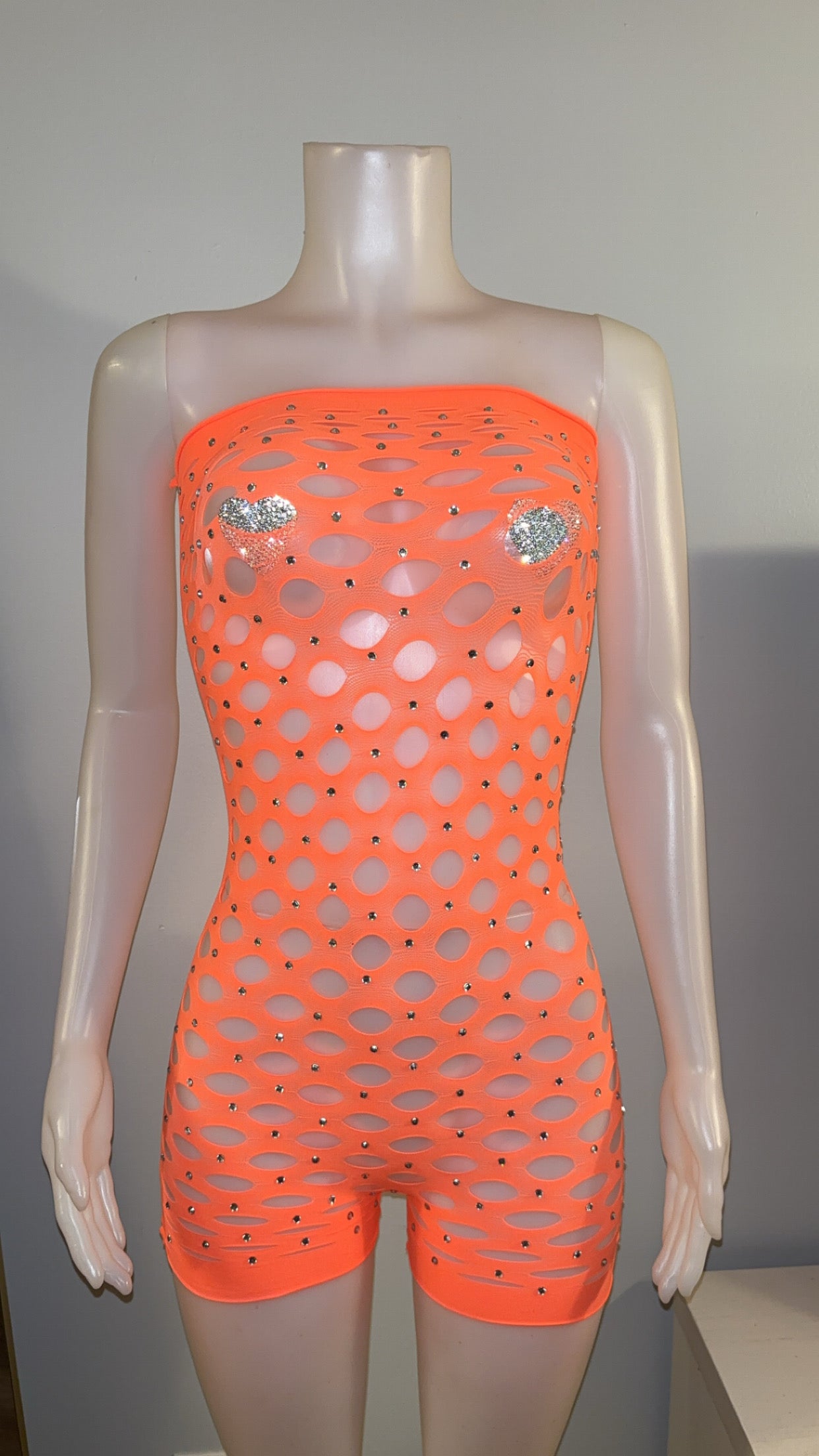 Genie Romper in Orange
