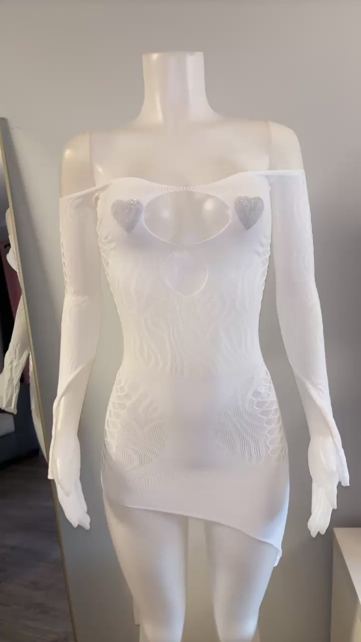 Poster Girl Dress in White